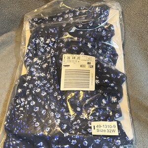 Woman Within Navy Floral Pants